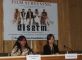 CAFI Secretary General Binalakshmi Nepram (left) and Elizabeth Imti at the screening of "disarm.", a film on the Landmine Issue by Mary Wareham and Brian Liu, on 1 October 2009 in New Delhi